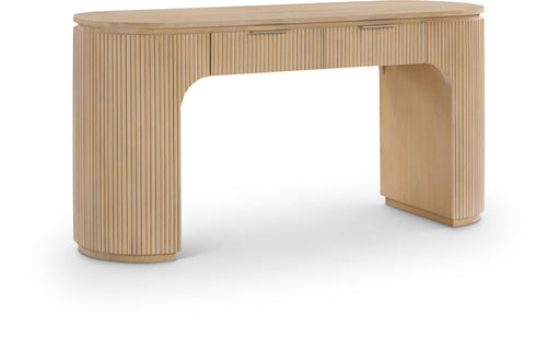 Astrid - Solid Wood And Oak Veneer Desk - Simple Home Plus