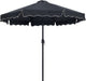 Amalfi - Aluminum Patio Umbrella - Black Base / Black Pole - Simple Home Plus