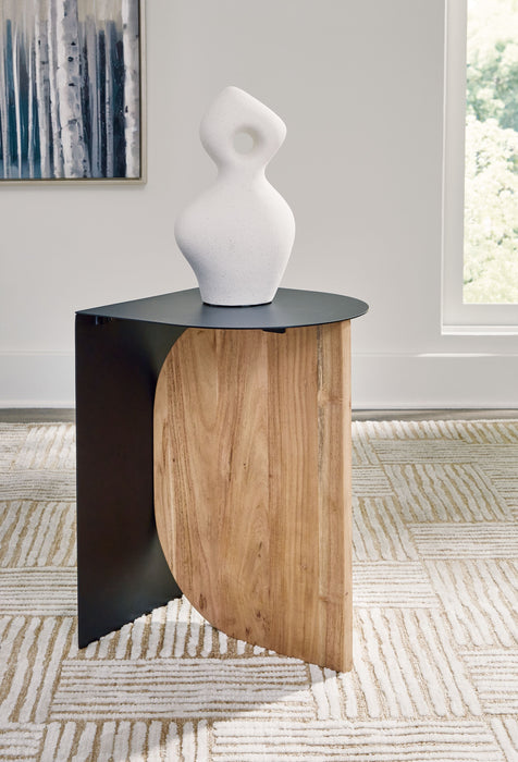 Ladgate - Black / Natural - Accent Table - Simple Home Plus