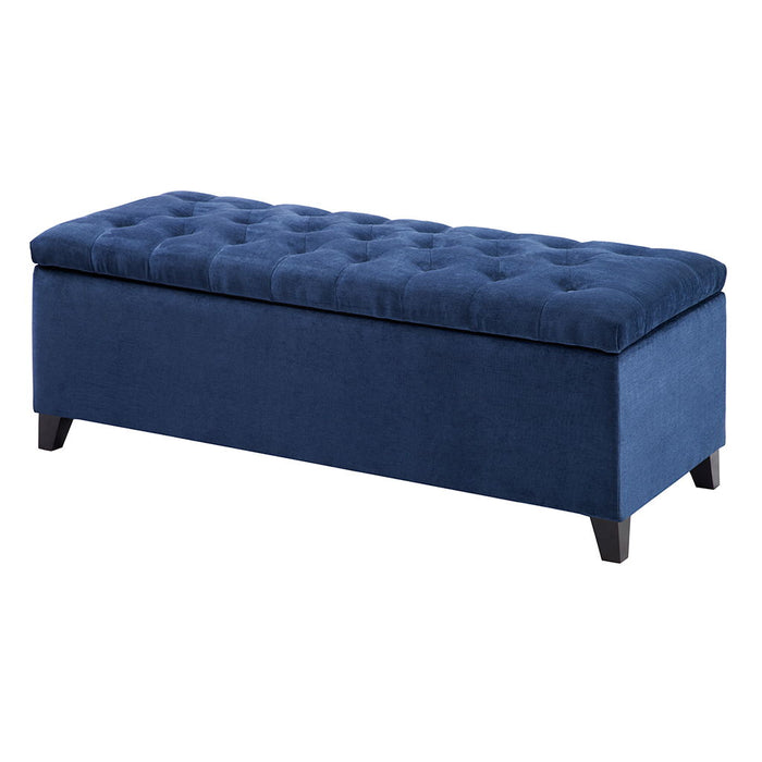 Shandra - Tufted Top Storage Bench - Navy - Simple Home Plus
