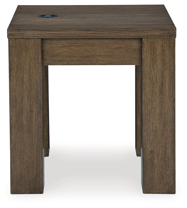 Rosswain - Warm Brown - Square End Table - Simple Home Plus