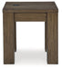 Rosswain - Warm Brown - Square End Table - Simple Home Plus