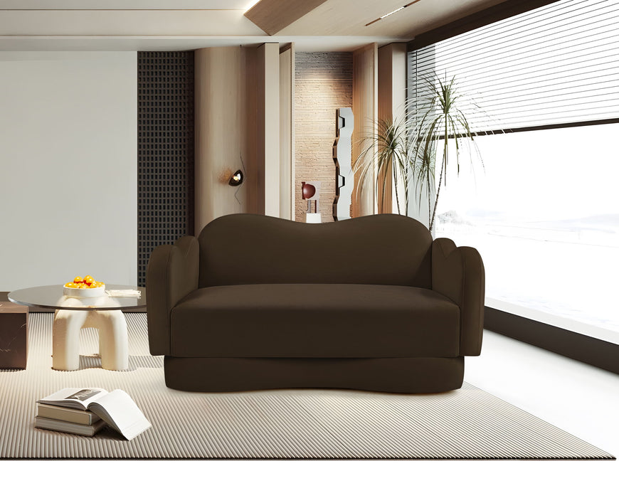 Bloom - Velvet Loveseat - Simple Home Plus