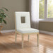 Gwendolyn - Faux Leather Dining Side Chair With Natural Frame (Set of 2) - Simple Home Plus