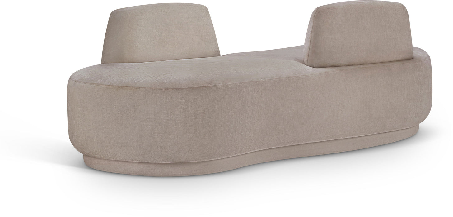 Argyle - Chenille Fabric Chaise / Loveseat - Simple Home Plus