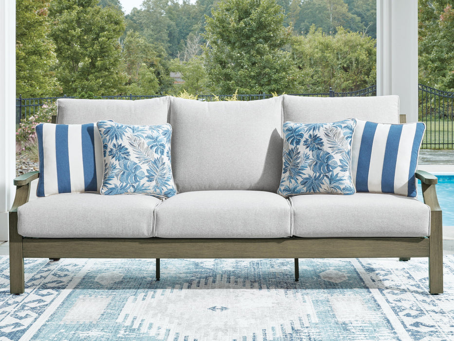 Rainier Ranch - Sofa With Cushion - Brown / Beige - Simple Home Plus
