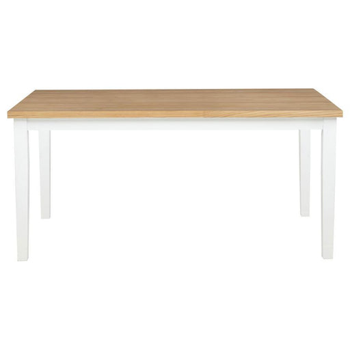 Andrews - 66" Rectangular Dining Table - Light Ash And White - Simple Home Plus