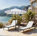 Amalfi - Aluminum Patio Umbrella - Black Base / Black Pole - Simple Home Plus