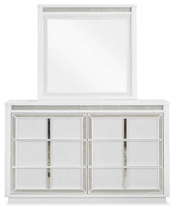 Chalanna - White - Dresser And Mirror - Simple Home Plus