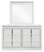 Chalanna - White - Dresser And Mirror - Simple Home Plus