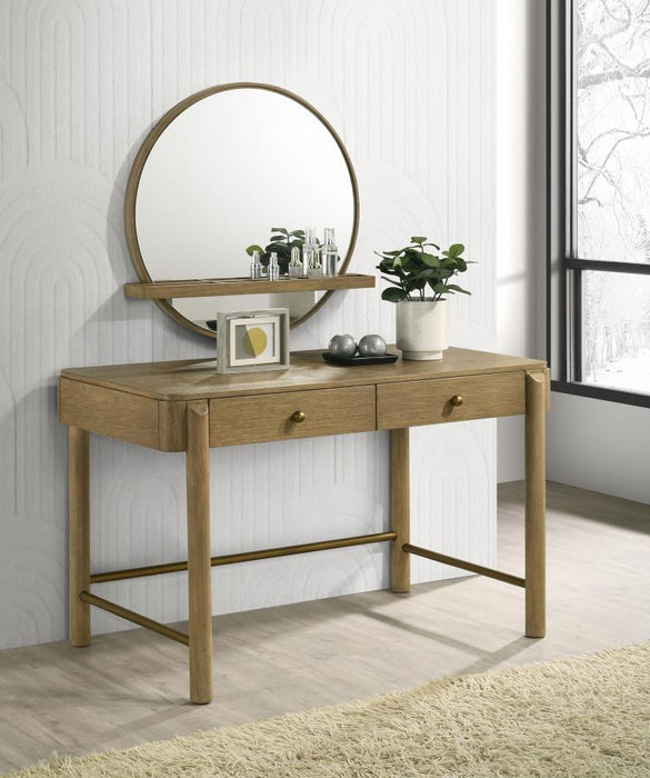 Arini - 2 Piece Makeup Vanity Table And Mirror Set - Simple Home Plus