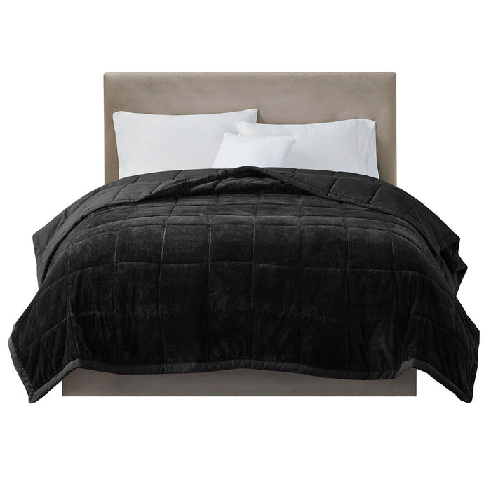 Coleman - King Reversible HeiQ Smart Temperature Down Alternative Blanket - Black - Simple Home Plus