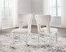 Chalanna - White - Dining Upholstered Side Chair (Set of 2) - Simple Home Plus