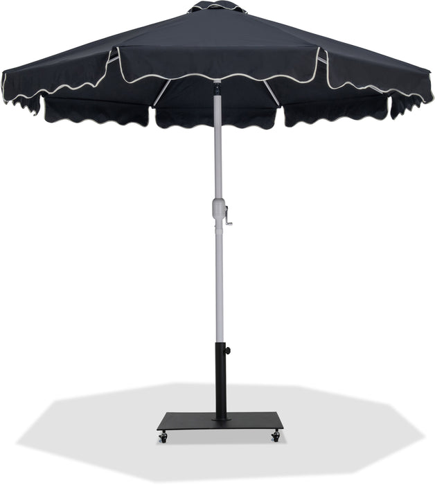 Amalfi - Aluminum Patio Umbrella - Black Base / White Pole - Simple Home Plus