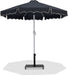 Amalfi - Aluminum Patio Umbrella - Black Base / White Pole - Simple Home Plus