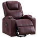 Armstrong - Upholstered Power Lift Massage Recliner - Simple Home Plus