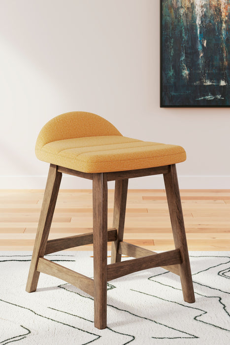 Lyncott - Upholstered Barstool (Set of 2) - Simple Home Plus
