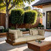 Mirella - 3 Piece Water Resistant Fabric Upholstered Outdoor Patio Modular Sofa - Simple Home Plus