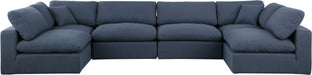 Comfy - 6 Piece Linen Modular Armless Sectional - Simple Home Plus