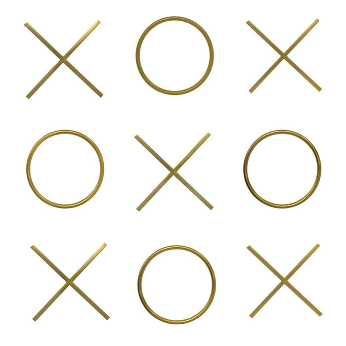 XOXO - Steel Wall Decor - Yellow - Simple Home Plus