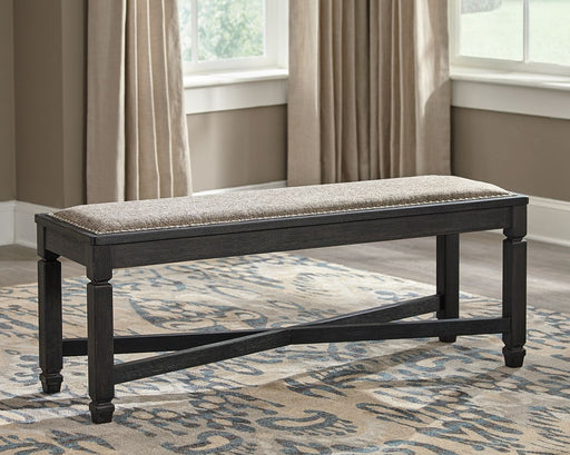 Tyler Creek - Black / Grayish Brown - Upholstered Bench - Simple Home Plus