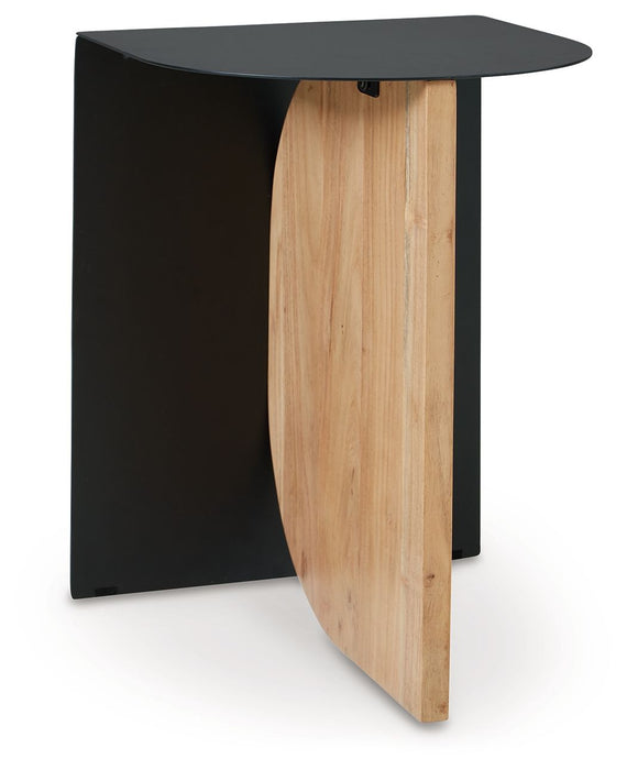 Ladgate - Black / Natural - Accent Table - Simple Home Plus