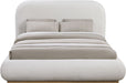 Vaughn - Chenille Bed With Natural Base - Simple Home Plus