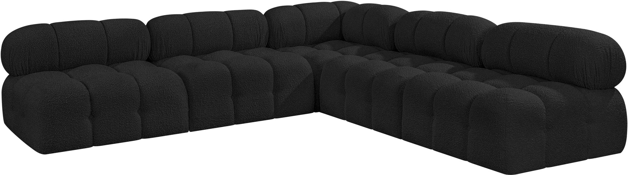 Ames - 5 Piece Fabric Modular Corner Sectional - Simple Home Plus