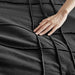 Porter - Twin/Twin Long Soft Washed Pleated Duvet Cover Set - Black - Simple Home Plus
