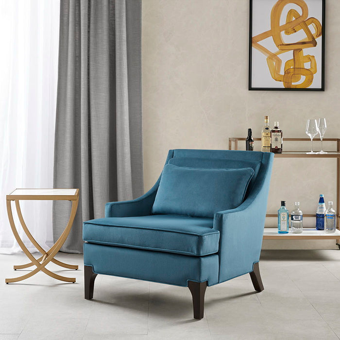 Anna - Arm Accent Chair - Blue - Simple Home Plus