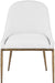 Ferro - Upholstered Dining Side Chair With Brushed Gold Legs - Simple Home Plus