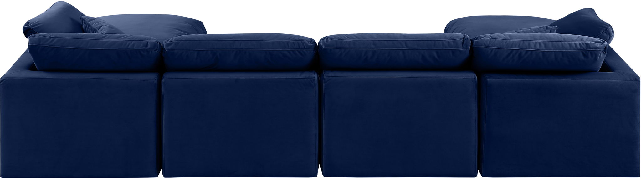 Indulge - Velvet 6 Piece Modular Double Chaise Sectional - Simple Home Plus