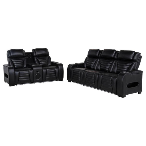 Zuma - Faux Leather Dual Power LED Sofa Set - Simple Home Plus