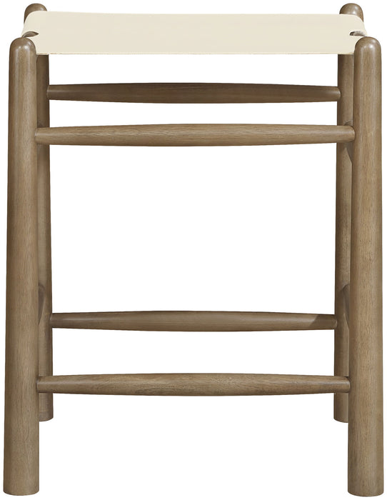 Santos - Backless Counter Stool With Stained Brown Base - Simple Home Plus