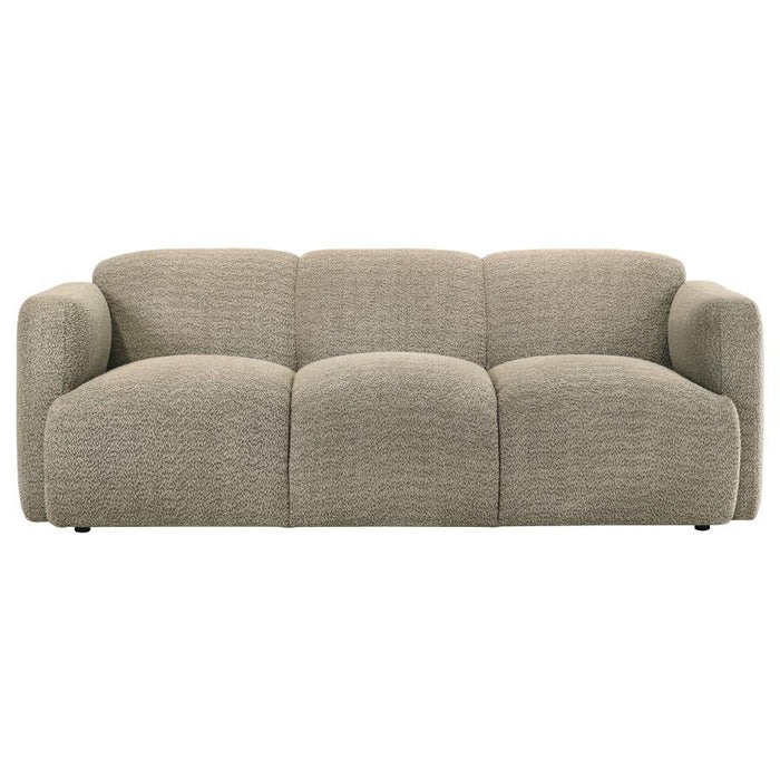 Dorset - Fabric Upholstered Round Track Arm Sofa - Simple Home Plus
