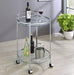 Chrissy - Round Glass Shelf Metal Bar Cart - Simple Home Plus