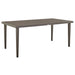 Grenada - Outdoor Aluminum Gray Rectangle Dining Table - Simple Home Plus