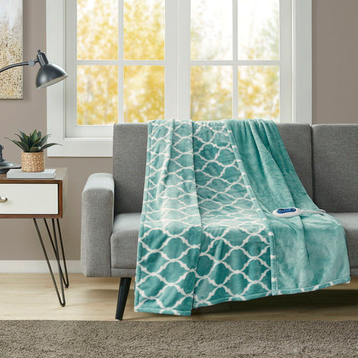 Heated Ogee - Throw - Aqua - Simple Home Plus