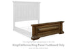 Frantanna - King/California King Panel Footboard - Brown - Simple Home Plus
