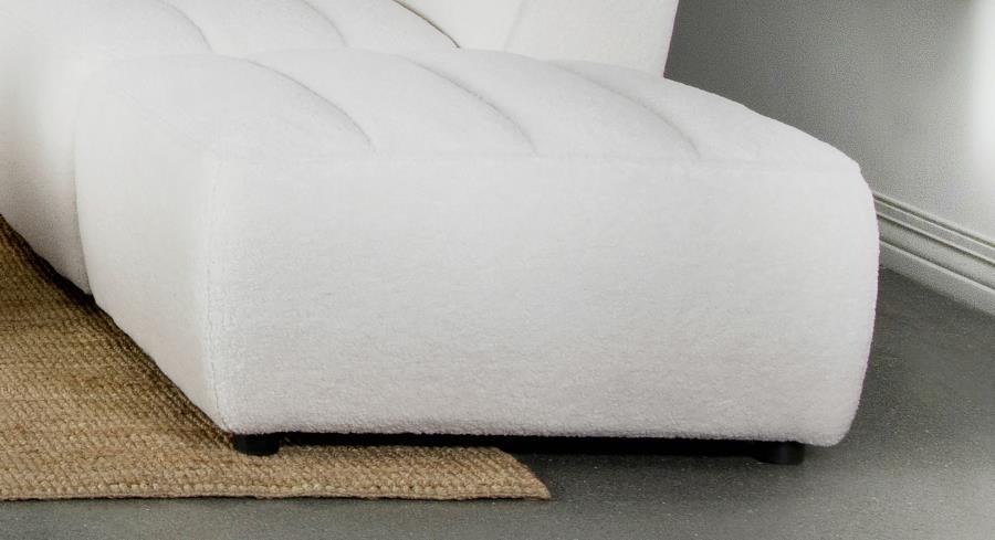 Sunny - Square Upholstered Ottoman - Simple Home Plus