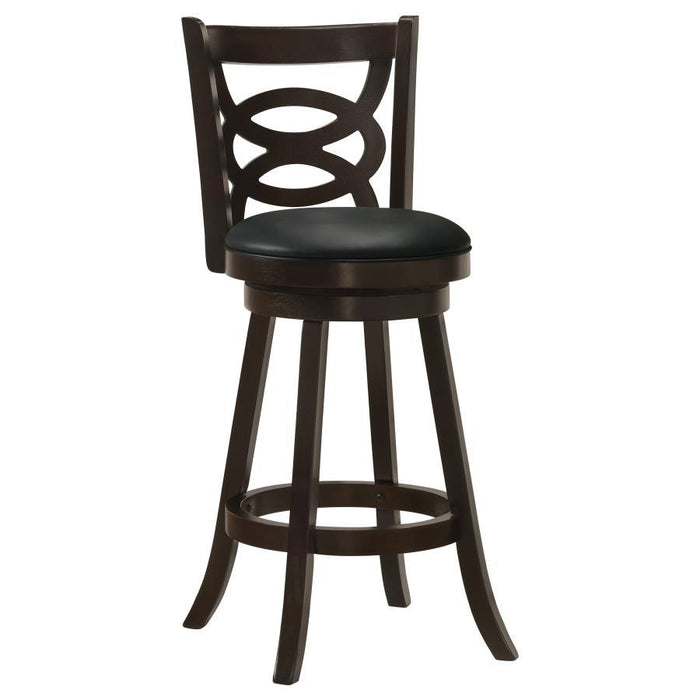 Calecita - Wood Swivel Counter Stool (Set of 2) - Simple Home Plus