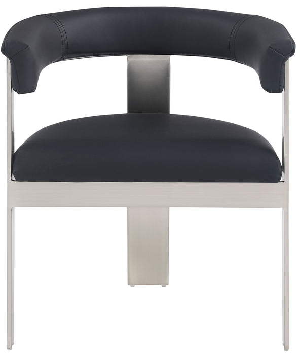 Romeo - Faux Leather Dining Chair With Silver Base (Set of 2) - Simple Home Plus