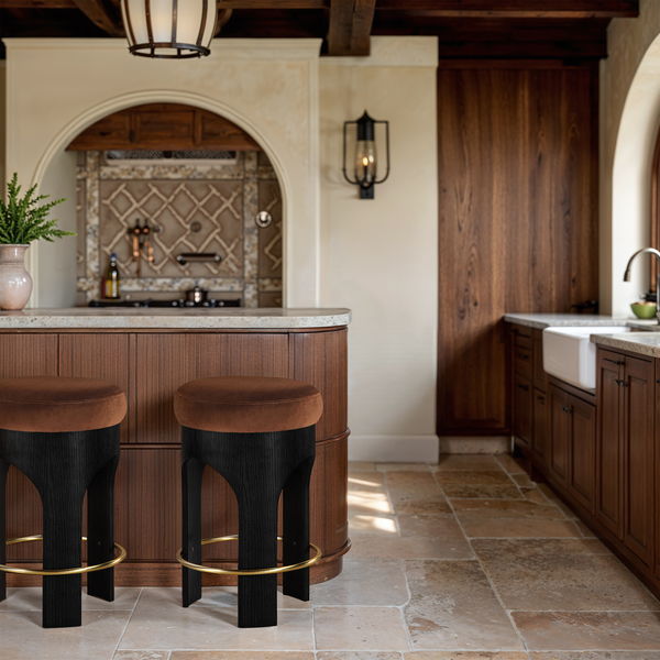 Bocceli - Counter Stool - Black Base