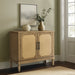 Salina - Woven Cane Accent Cabinet - Toasted Almond - Simple Home Plus