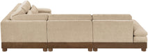 Turin - Chenille Fabric Upholstered Modular Sectional - Beige - Simple Home Plus