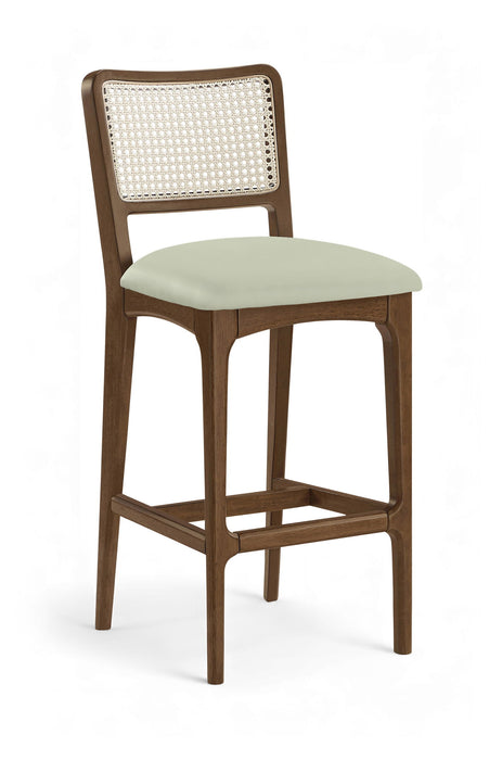 Atrium - Upholstered Bar Stool (Set of 2) - Brushed Brown Frame - Simple Home Plus