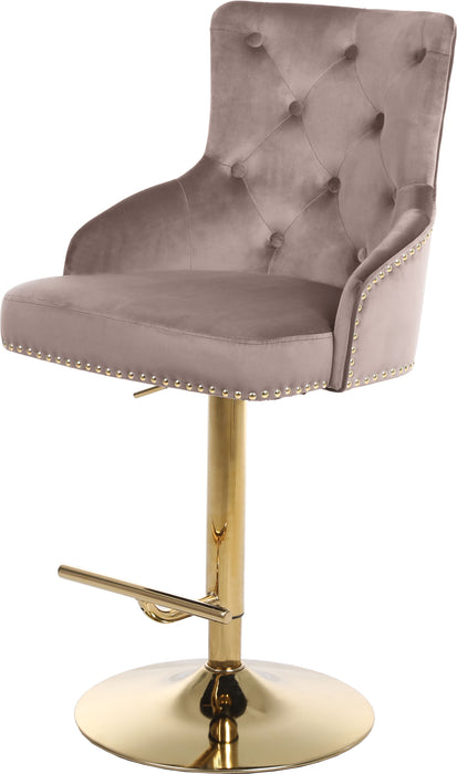 Claude - Adjustable Stool Gold Swivel with Gold Base - Simple Home Plus