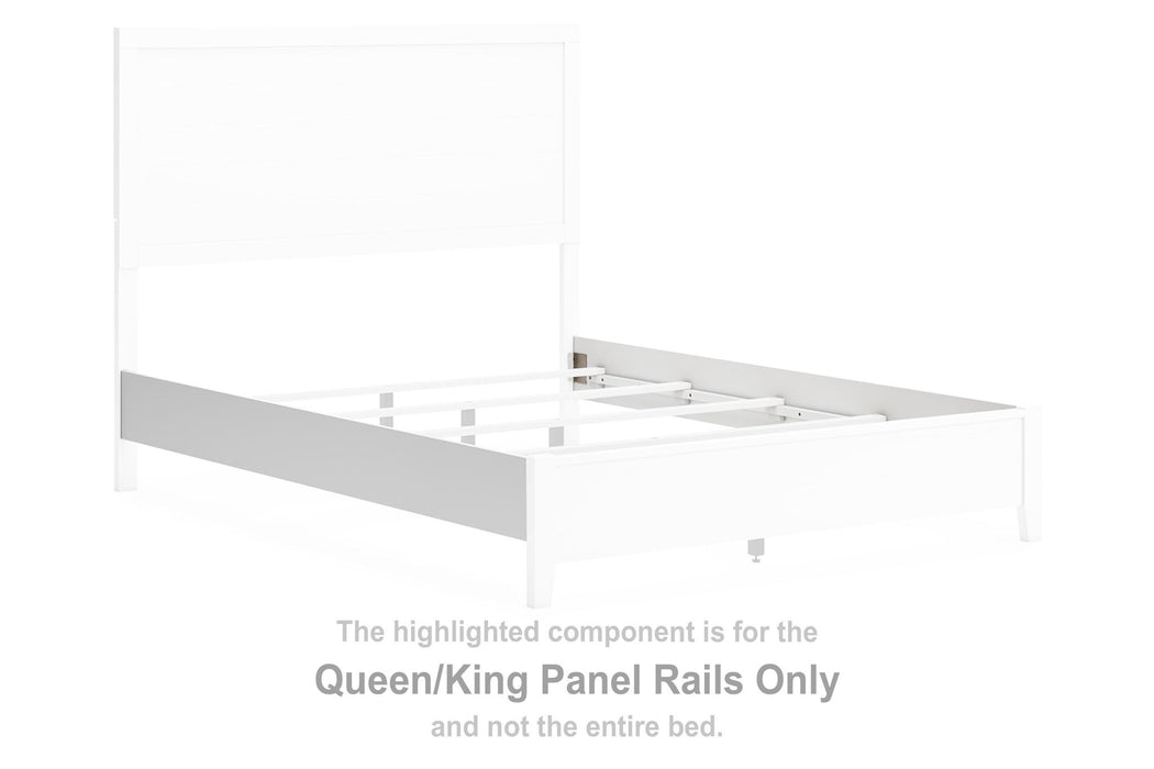 Binterglen - Queen/King Panel Rails - White - Simple Home Plus