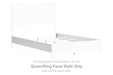 Binterglen - Queen/King Panel Rails - White - Simple Home Plus