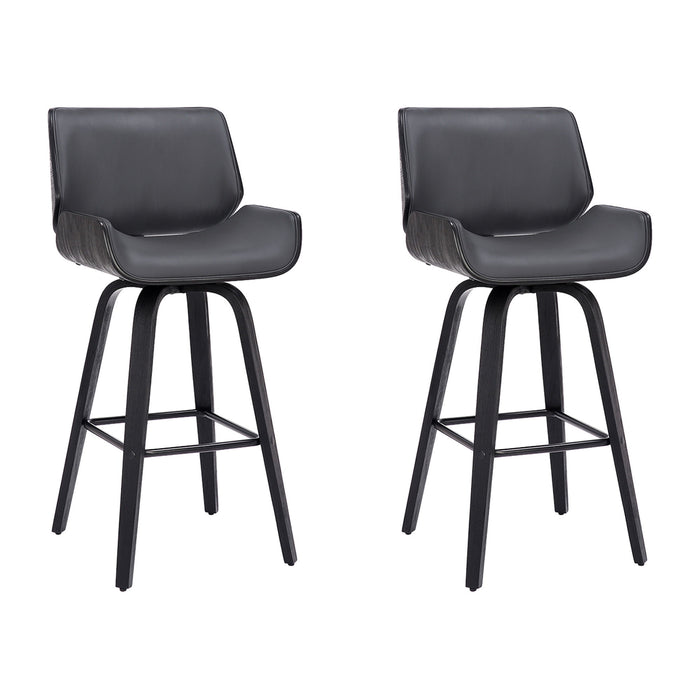 Tyler - 26" Counter Height Swivel Bar Stool With Black Frame - Simple Home Plus